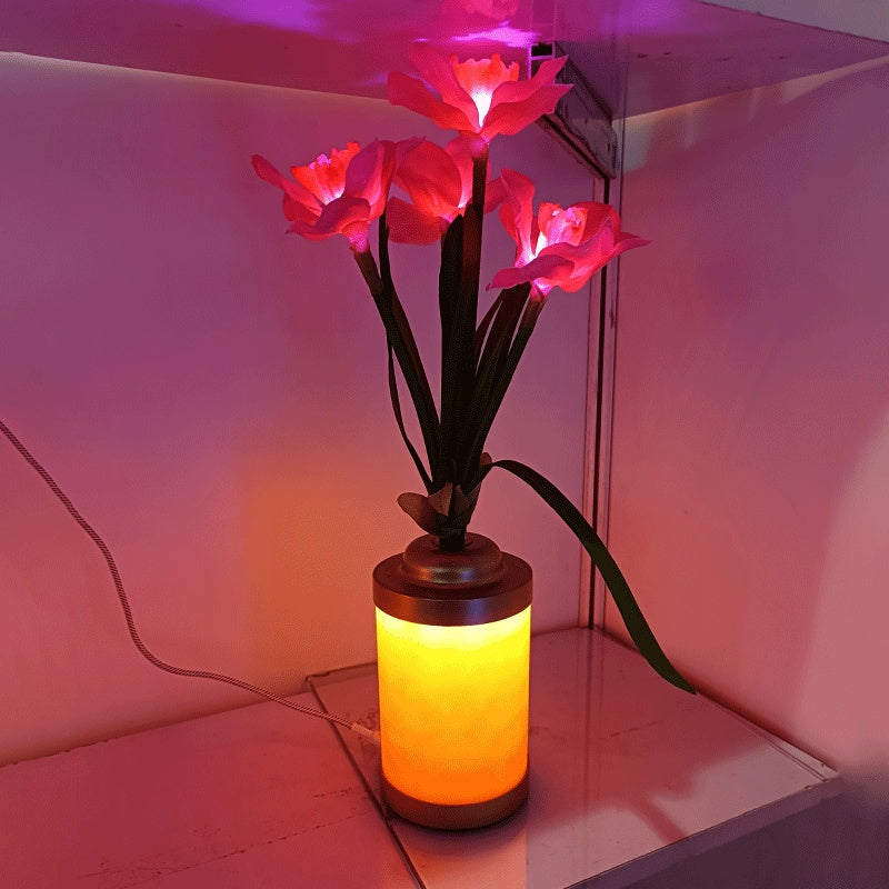 Flower Lamp Home Fashion Minimalist Creative USB Vase Light