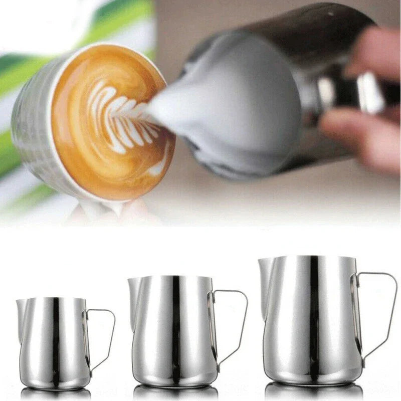 100/350/600ml Milk Jugs Fashion Stainless Steel Milk Craft Milk Frothing Pitcher Coffee Latte Frothing Art Jug Pitcher Mug Cup