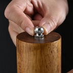 Wooden Pepper Mill Manual Salt Spice Grinder With Adjustable Ceramic Core