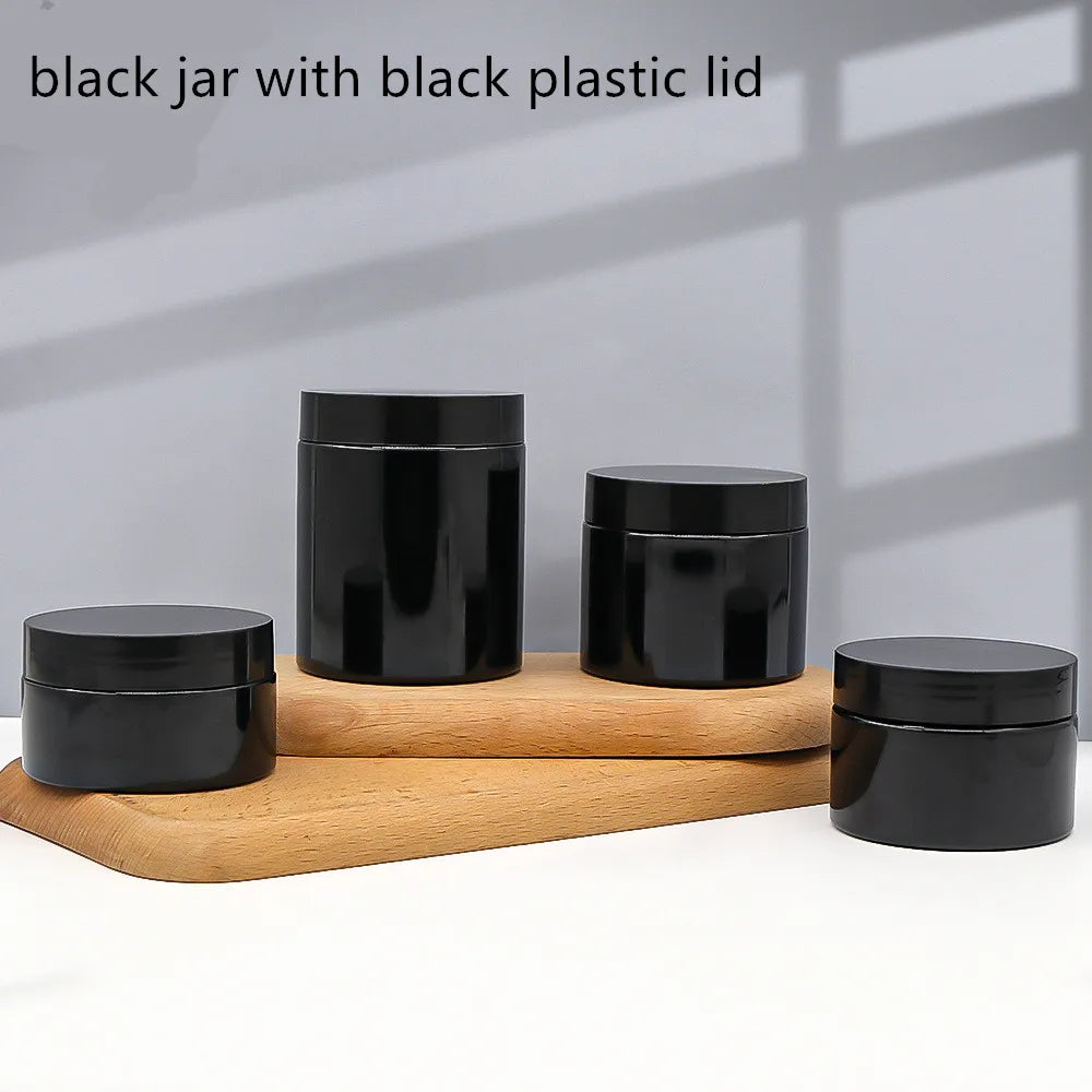 180g 150ml 200g 250ml 300ml 8oz Clear Plastic Round Pet Jar With Screw aluminum/plastic Cap/lid  for Cosmetic food pot Container