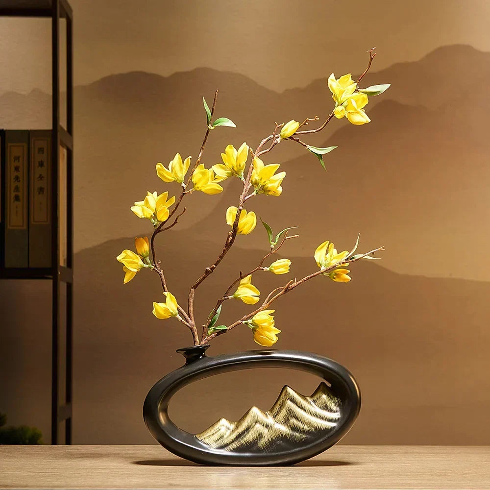 Creativity Japanese style wealth vase office Living room desktop decoration