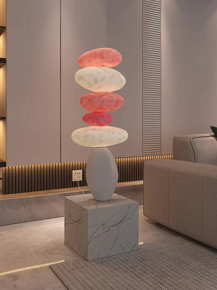 80CM Glowing Stone Creative Home Decor Large Feng Shui Stone Statue