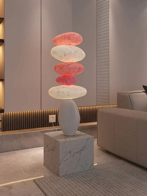 80CM Glowing Stone Creative Home Decor Large Feng Shui Stone Statue