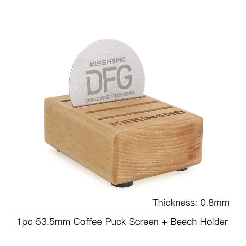 Espresso Puck Screen Coffee Filter 51mm 53.5mm 58.5mm Reusable Holder 0.8mm For 51mm 54mm 58mm Portafilter Barista Accessories