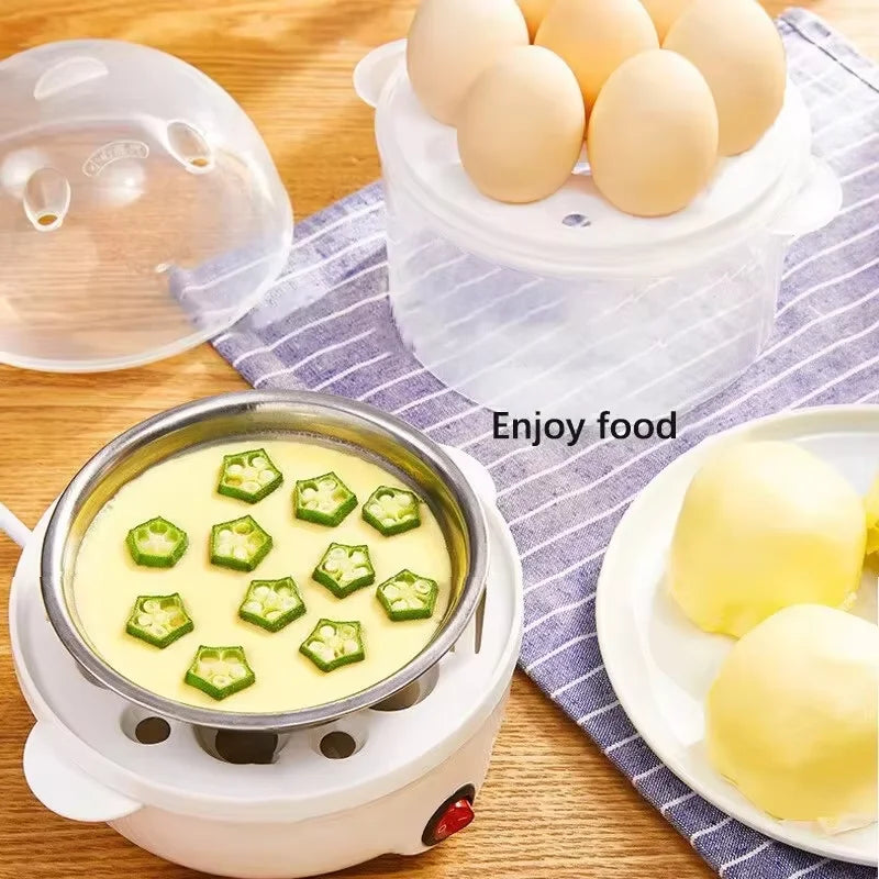 Multifunctional egg cooker electric egg cooker double-layer corn syrup instant breakfast boiled egg steamer kitchen appliances