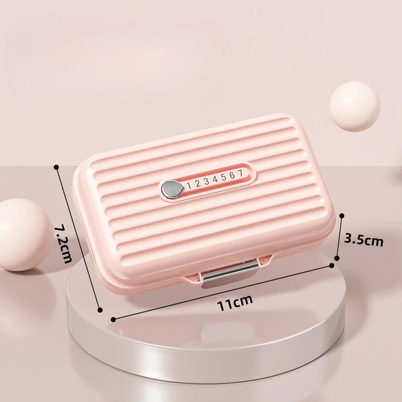 7 Grids Mini Portable Pill Box Weekly Medicine Vitamin Storage Organizer Travel Tablets Sealed Box Pills Case Container