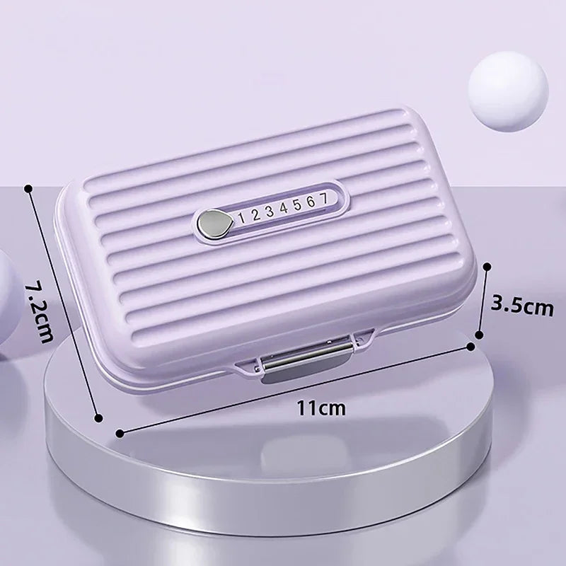 7 Grids Mini Portable Pill Box Weekly Medicine Vitamin Storage Organizer Travel Tablets Sealed Box Pills Case Container