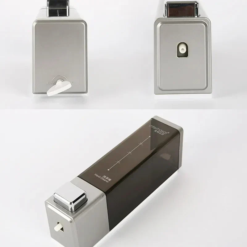 Wall Soap Dispenser Shower Dispenser Chrome Finish Square Liquid Soap