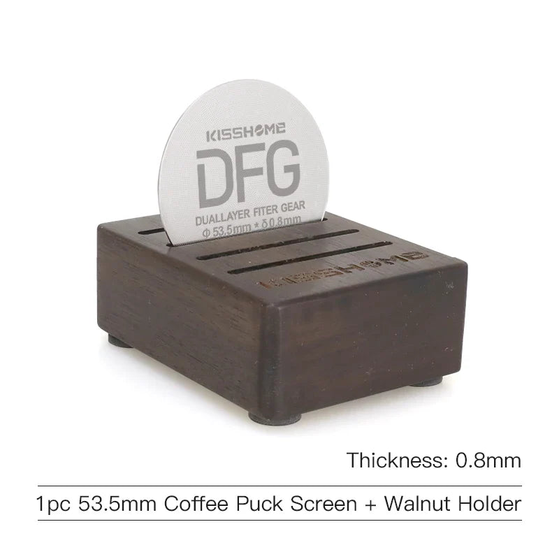 Espresso Puck Screen Coffee Filter 51mm 53.5mm 58.5mm Reusable Holder 0.8mm For 51mm 54mm 58mm Portafilter Barista Accessories