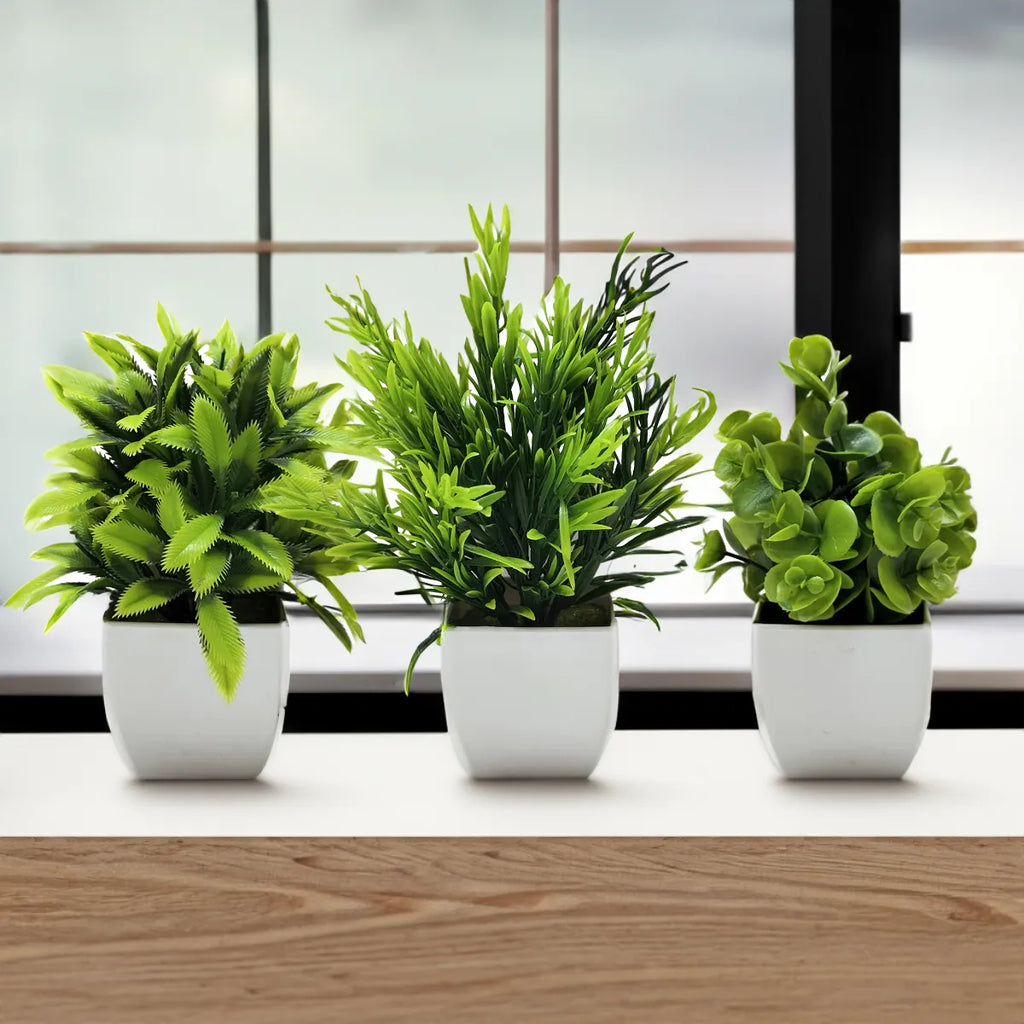 Tree Window Sill Office Table Desktop Decoration Plastic Garden Fake Plant