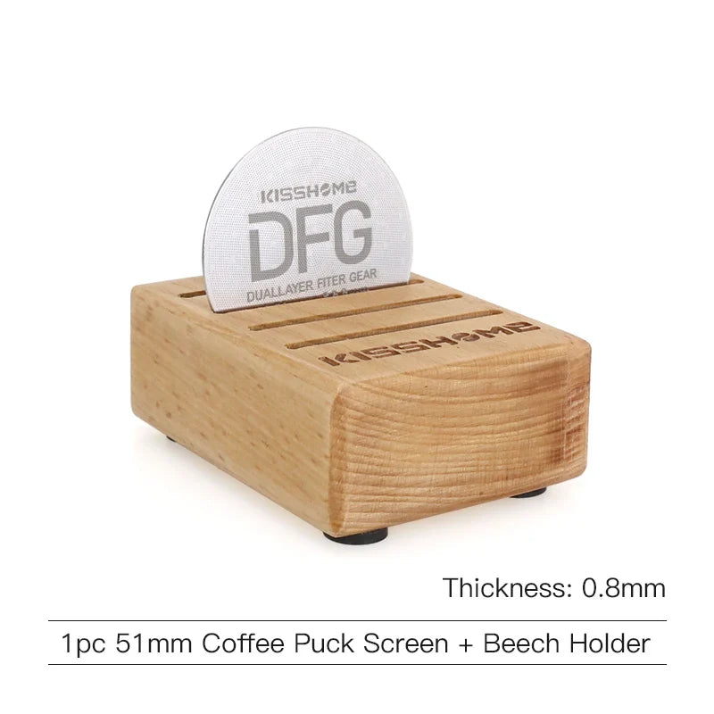 Espresso Puck Screen Coffee Filter 51mm 53.5mm 58.5mm Reusable Holder 0.8mm For 51mm 54mm 58mm Portafilter Barista Accessories