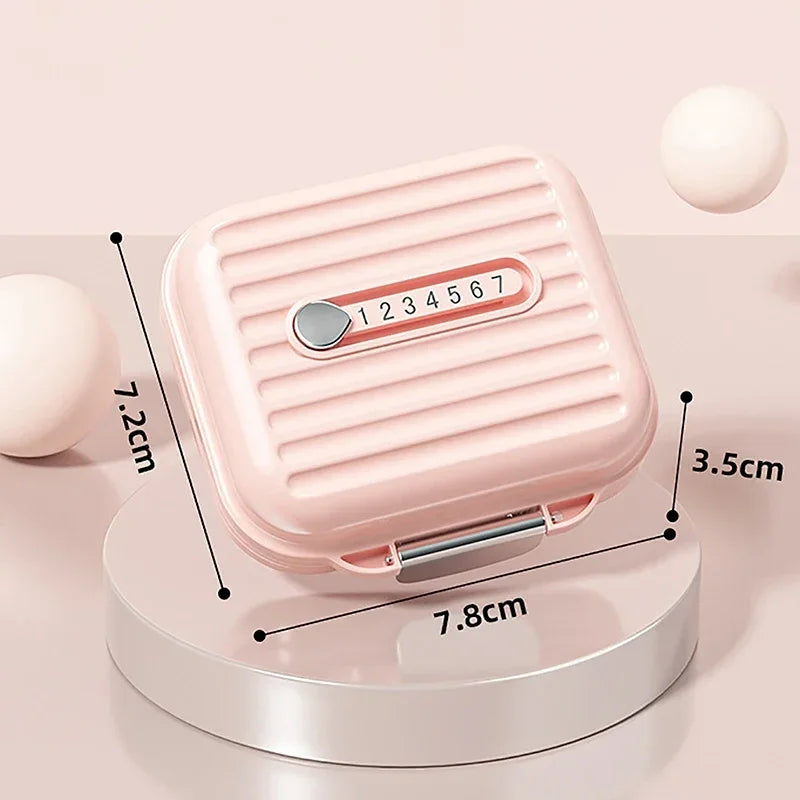 7 Grids Mini Portable Pill Box Weekly Medicine Vitamin Storage Organizer Travel Tablets Sealed Box Pills Case Container