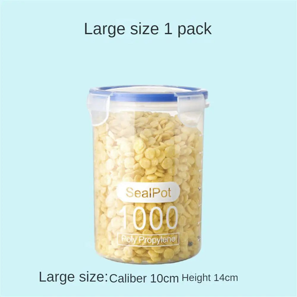 Food Storage Box Sealed Plastic Cereal Candy Dried Jars With Lid Fridge Storage Tank Containers Household Item Kitchen Organizer