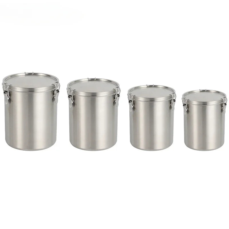 Tea Hermetic Pots Whole Grains Hermetic Containers for Food Stainless Steel Seal Sealed Container Coffee Beans Storage Airtight