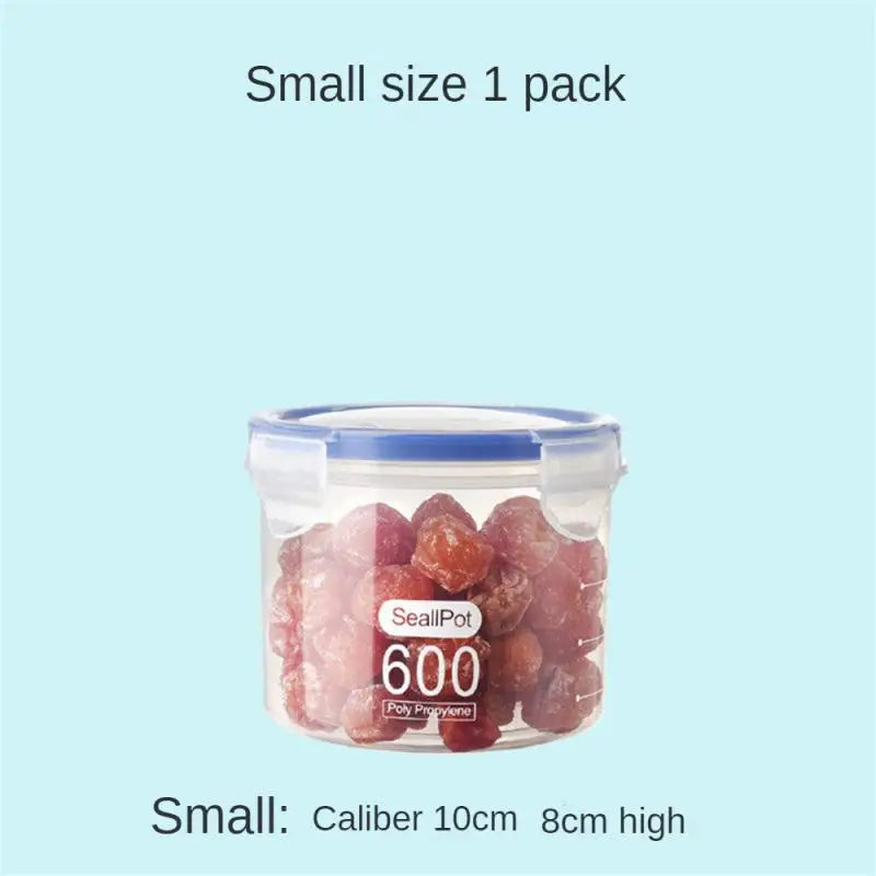 Food Storage Box Sealed Plastic Cereal Candy Dried Jars With Lid Fridge Storage Tank Containers Household Item Kitchen Organizer