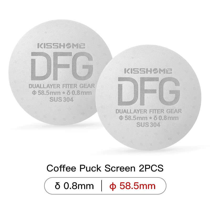 Espresso Puck Screen Coffee Filter 51mm 53.5mm 58.5mm Reusable Holder 0.8mm For 51mm 54mm 58mm Portafilter Barista Accessories