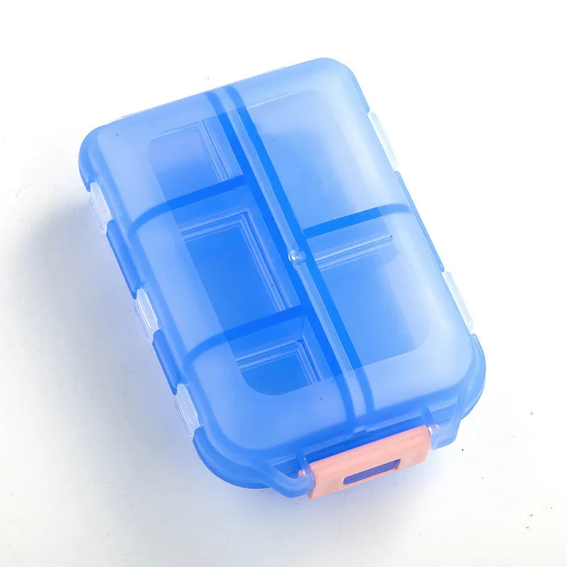 Tcare Travel Pill Organizer Moisture Proof Pills Box for Pocket Purse Daily Pill Case Portable Medicine Vitamin Holder Container