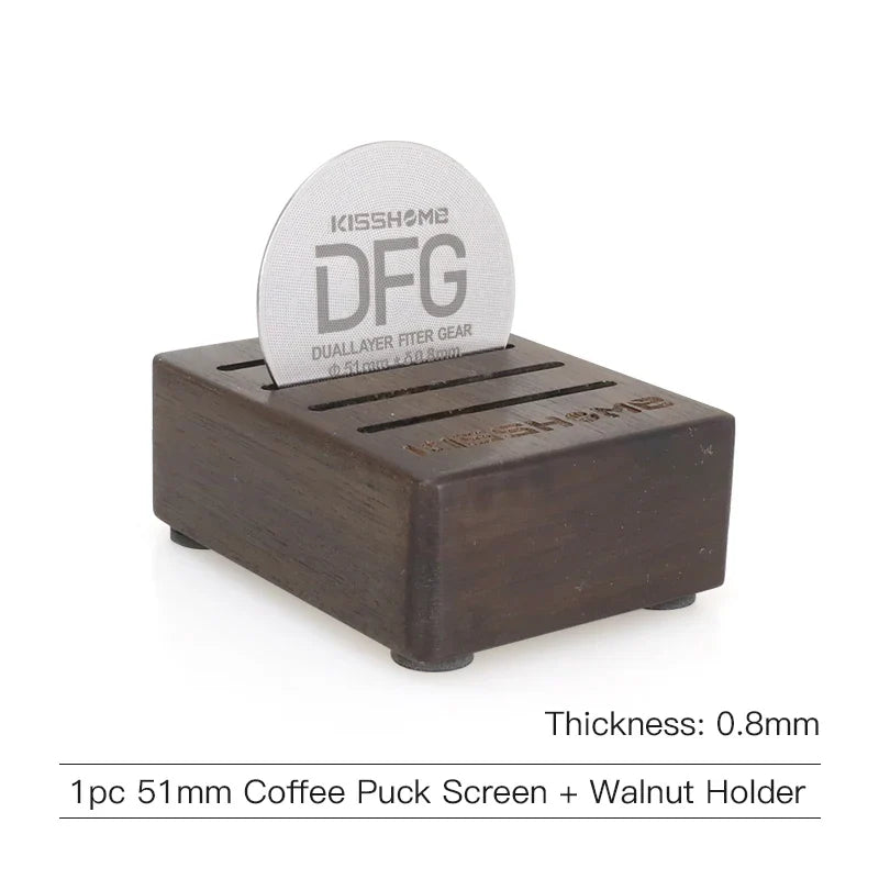 Espresso Puck Screen Coffee Filter 51mm 53.5mm 58.5mm Reusable Holder 0.8mm For 51mm 54mm 58mm Portafilter Barista Accessories