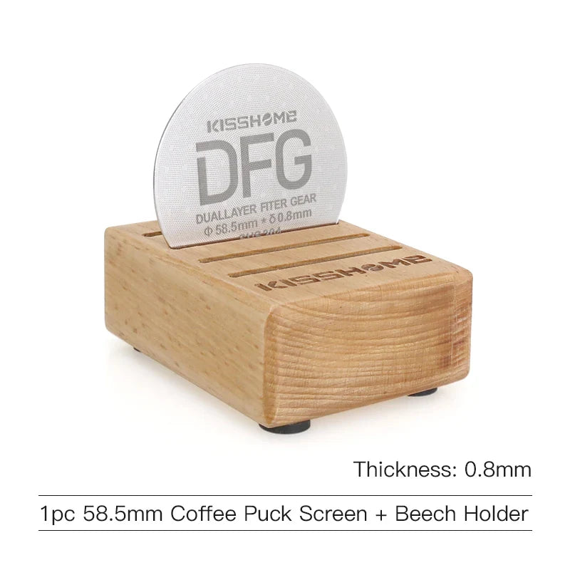 Espresso Puck Screen Coffee Filter 51mm 53.5mm 58.5mm Reusable Holder 0.8mm For 51mm 54mm 58mm Portafilter Barista Accessories