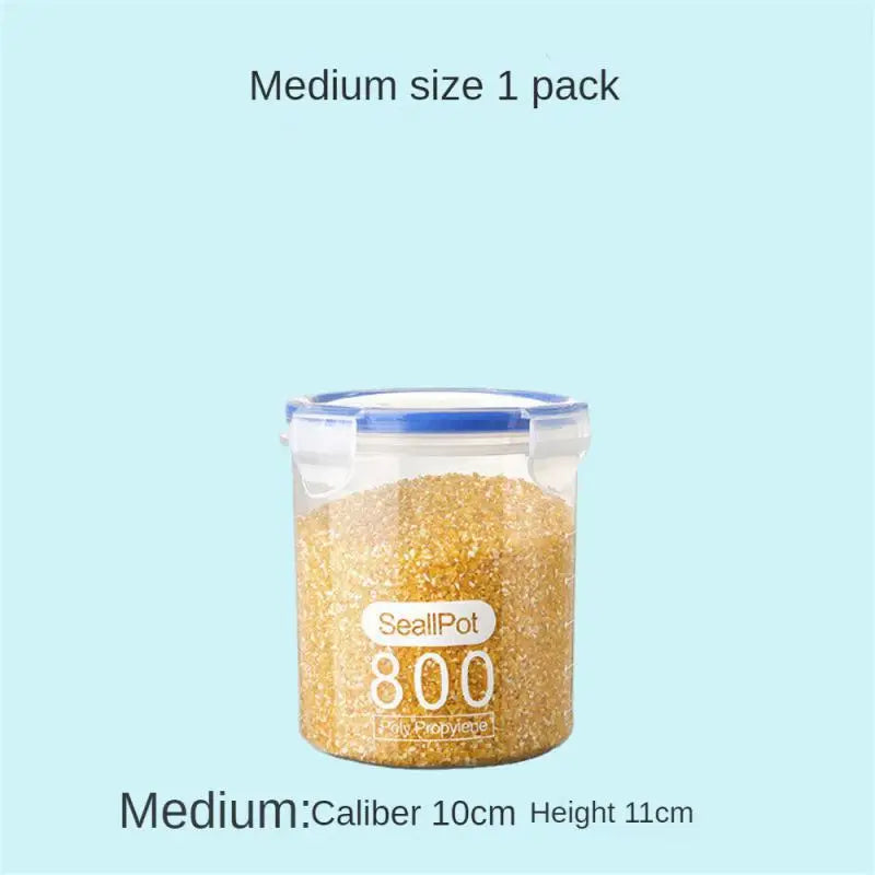 Food Storage Box Sealed Plastic Cereal Candy Dried Jars With Lid Fridge Storage Tank Containers Household Item Kitchen Organizer