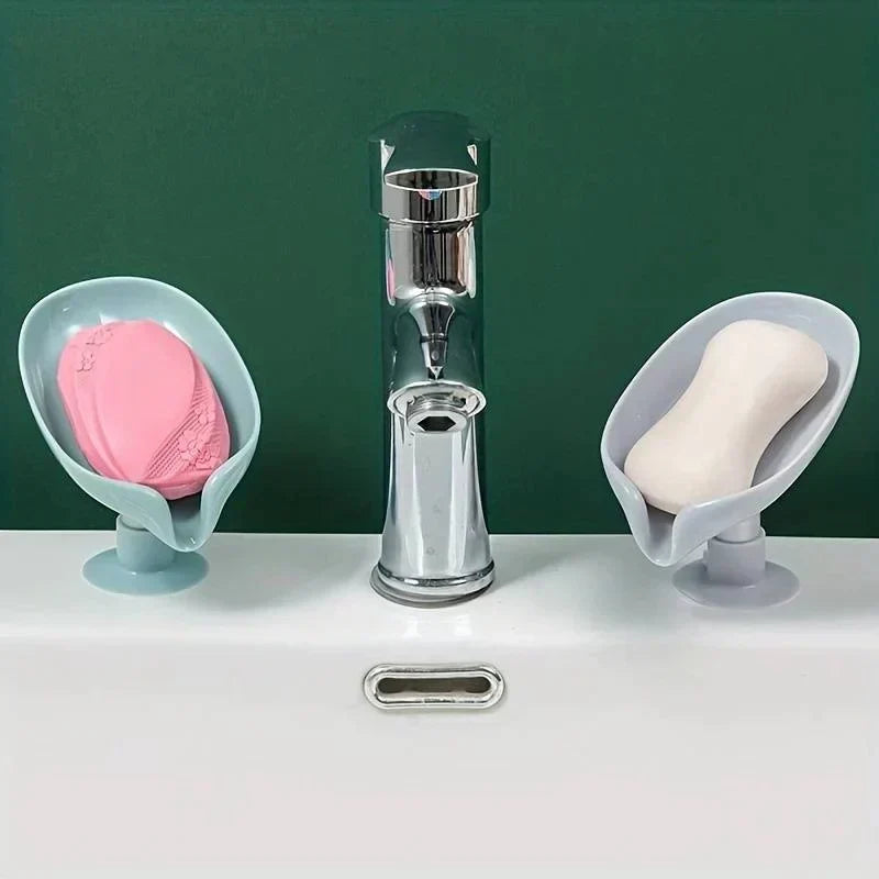 Soap Box Drain Soap Holder Bathroom Accessories Suction Cup Soap
