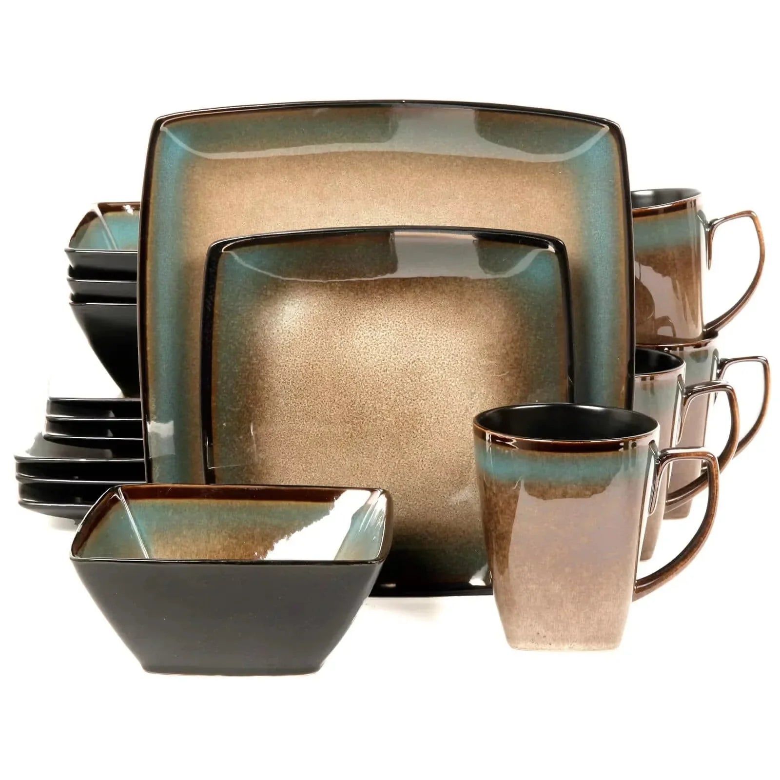 US  Tequesta 16-Piece Casual Tan Stoneware Dinnerware Set (Service for 4)