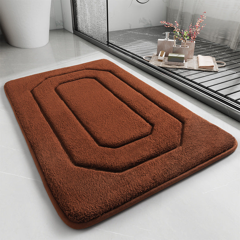 Quick Drying Floor Mat At The Entrance Of The Bathroom