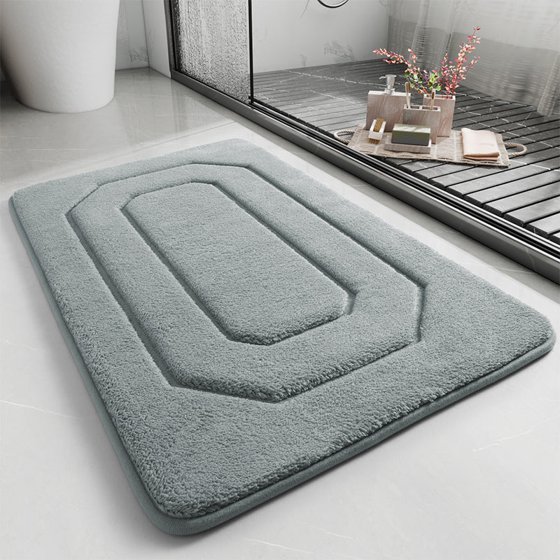 Quick Drying Floor Mat At The Entrance Of The Bathroom